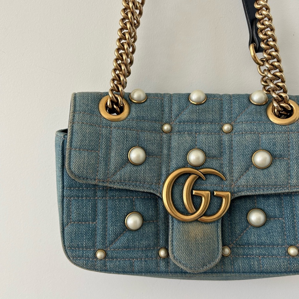 VINTAGE DENIM GUCCI BAG